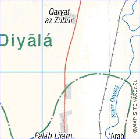 mapa de Bagda em ingles