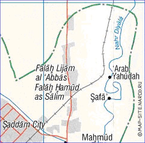 mapa de Bagda em ingles