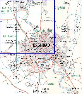 mapa de Bagda em ingles