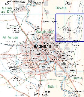 mapa de Bagda em ingles