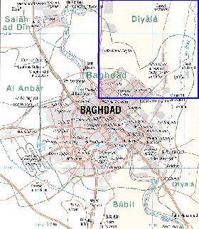 mapa de Bagda em ingles