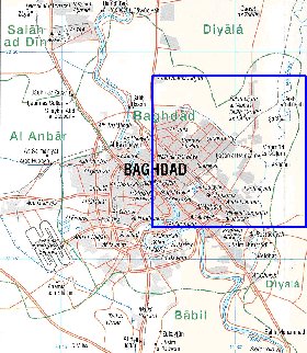 mapa de Bagda em ingles