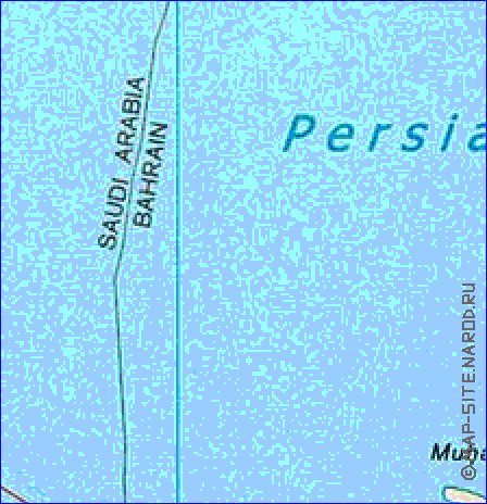 mapa de Bahrein em ingles