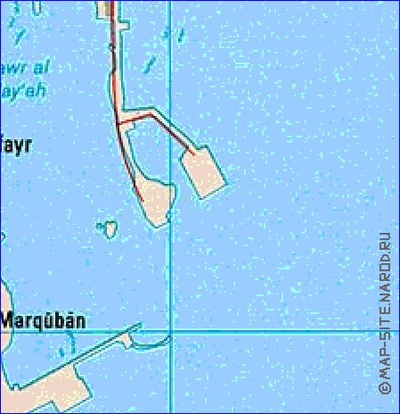 mapa de Bahrein em ingles