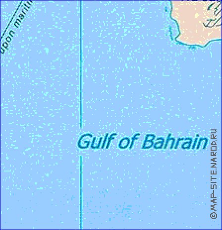 mapa de Bahrein em ingles