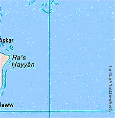 mapa de Bahrein em ingles