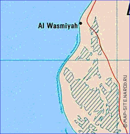 mapa de Bahrein em ingles