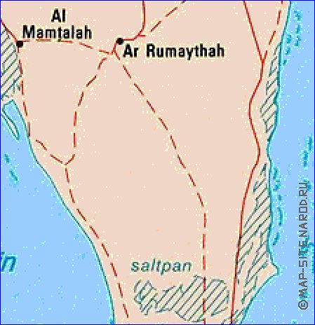 mapa de Bahrein em ingles