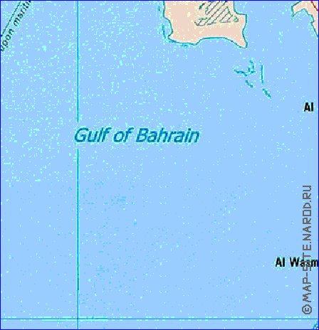 mapa de Bahrein em ingles