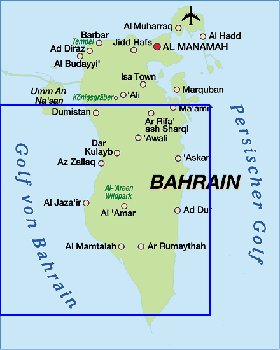 mapa de Bahrein em alemao