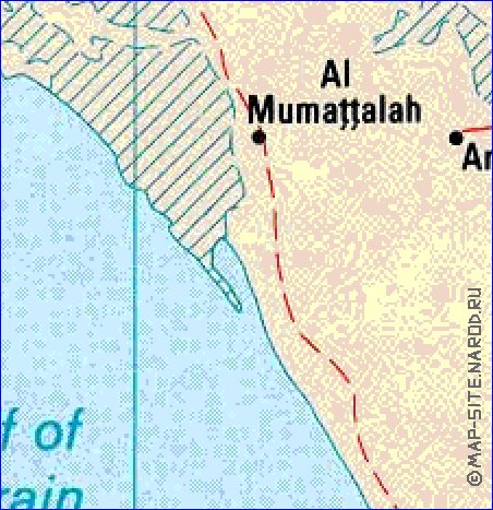 carte de Bahrein