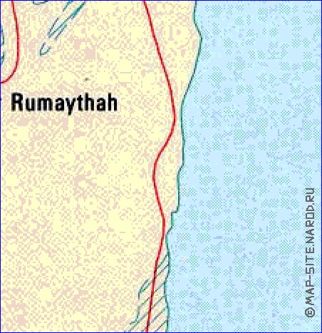 carte de Bahrein