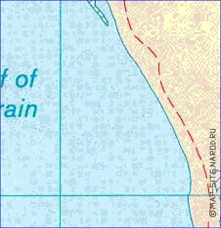 carte de Bahrein