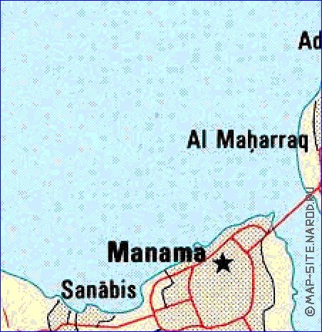 carte de Bahrein