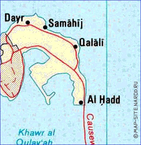 carte de Bahrein