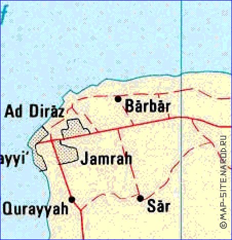 carte de Bahrein