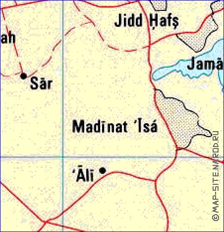 carte de Bahrein