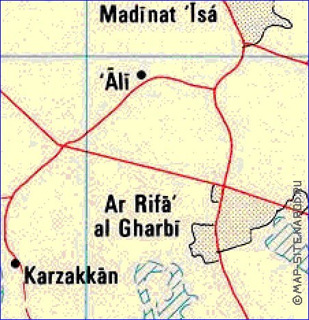 carte de Bahrein