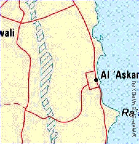 carte de Bahrein