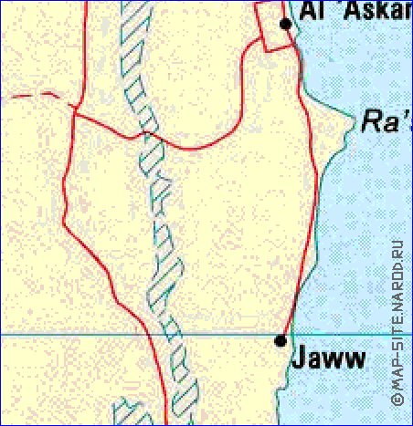 carte de Bahrein