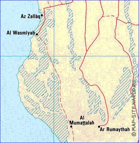 carte de Bahrein