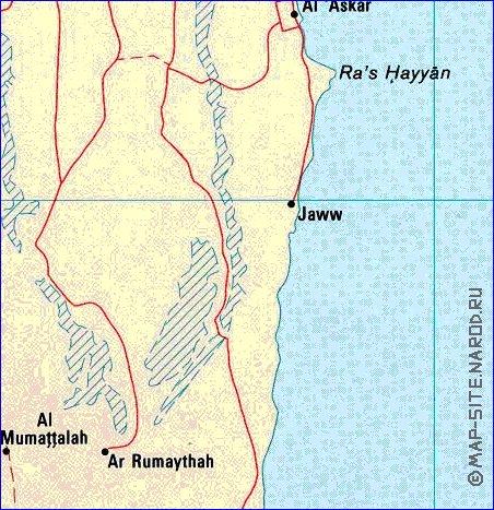 carte de Bahrein