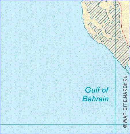 carte de Bahrein