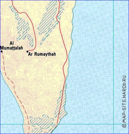 carte de Bahrein