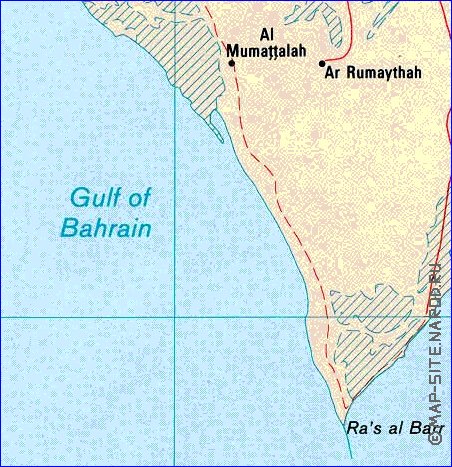 carte de Bahrein