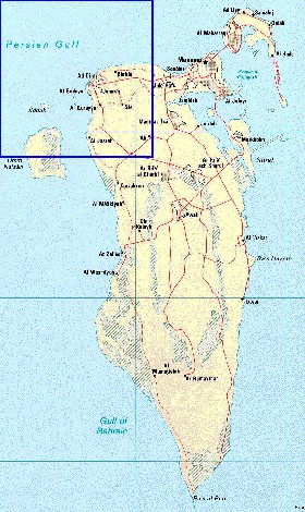 carte de Bahrein