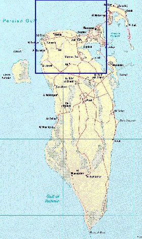 carte de Bahrein