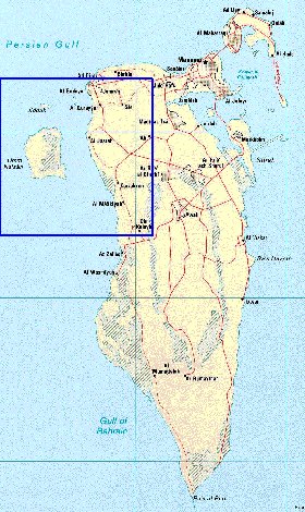 carte de Bahrein