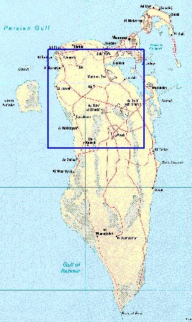 carte de Bahrein