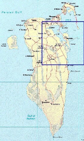 carte de Bahrein