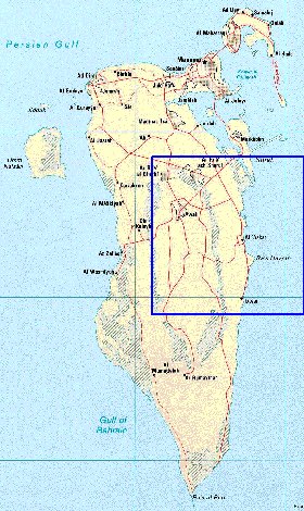 carte de Bahrein
