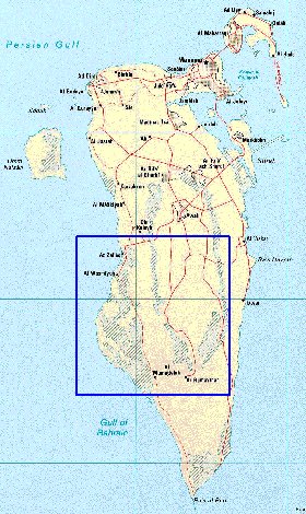 carte de Bahrein