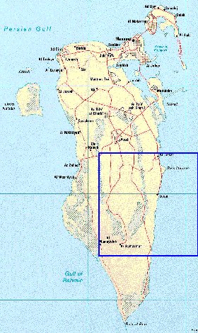 carte de Bahrein