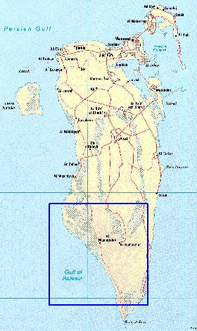 carte de Bahrein