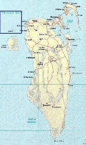 carte de Bahrein