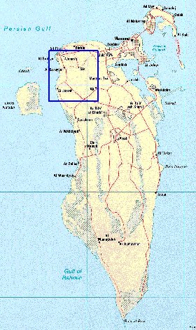 carte de Bahrein
