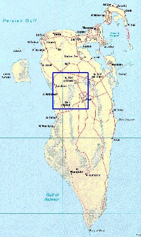 carte de Bahrein