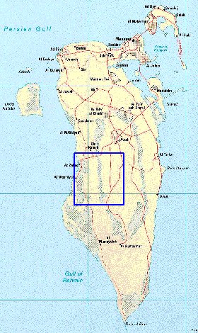 carte de Bahrein