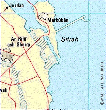 carte de Bahrein