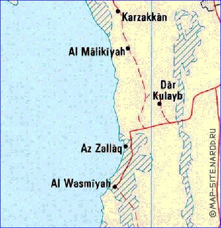 carte de Bahrein