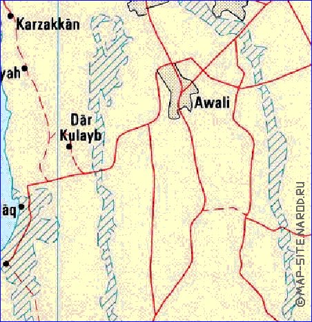 carte de Bahrein