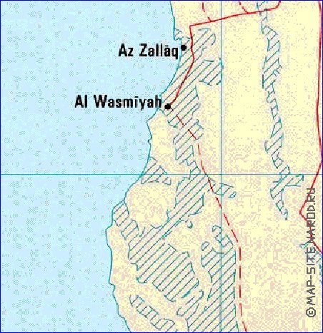 carte de Bahrein