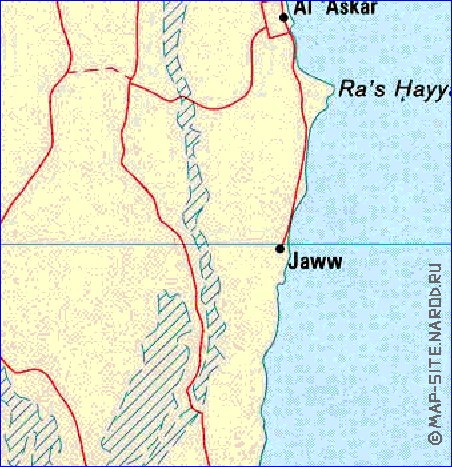 carte de Bahrein