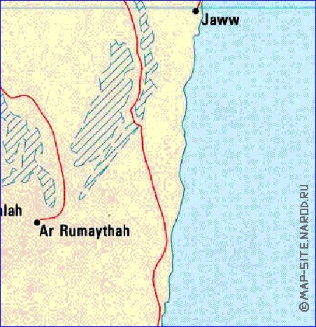 carte de Bahrein