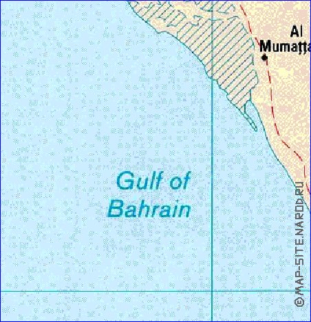 carte de Bahrein