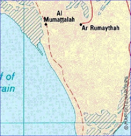 carte de Bahrein